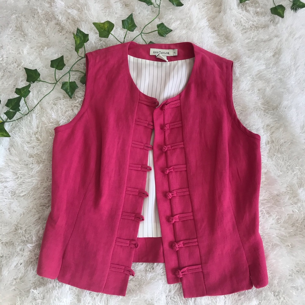 PINK ANN TAYLOR VEST